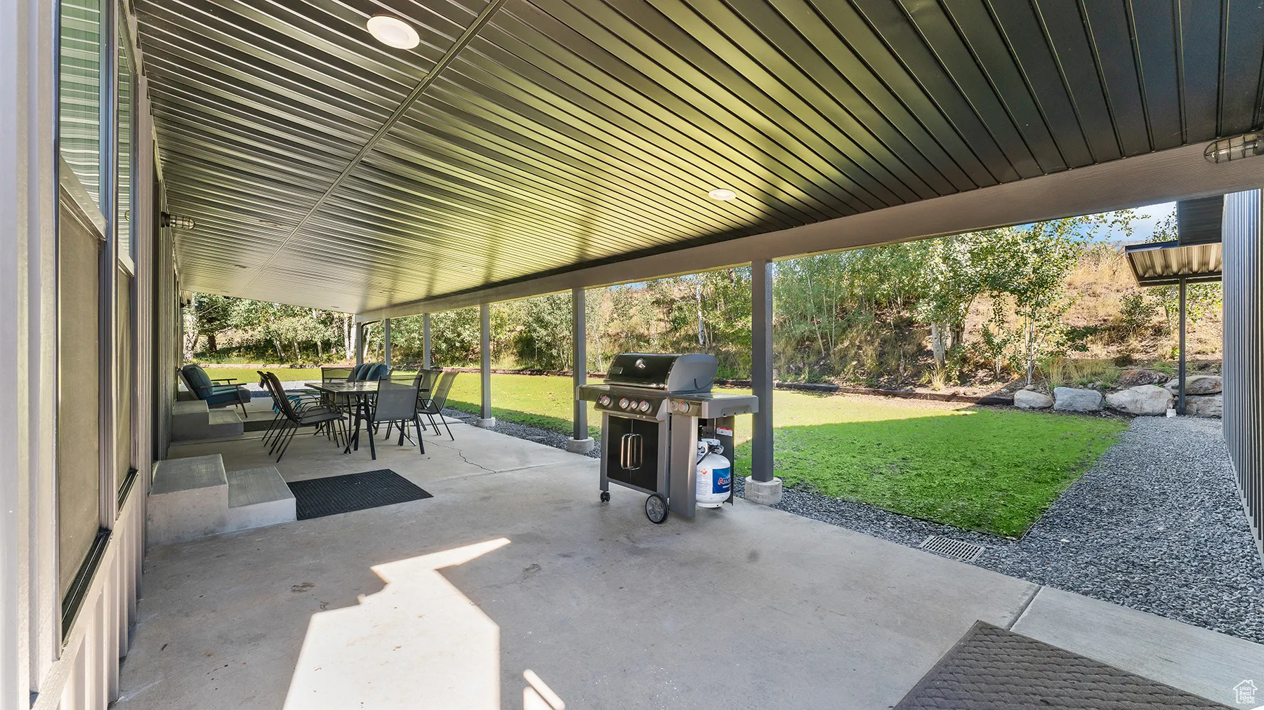 View of patio / terrace featuring outdoor dining area and area for grilling