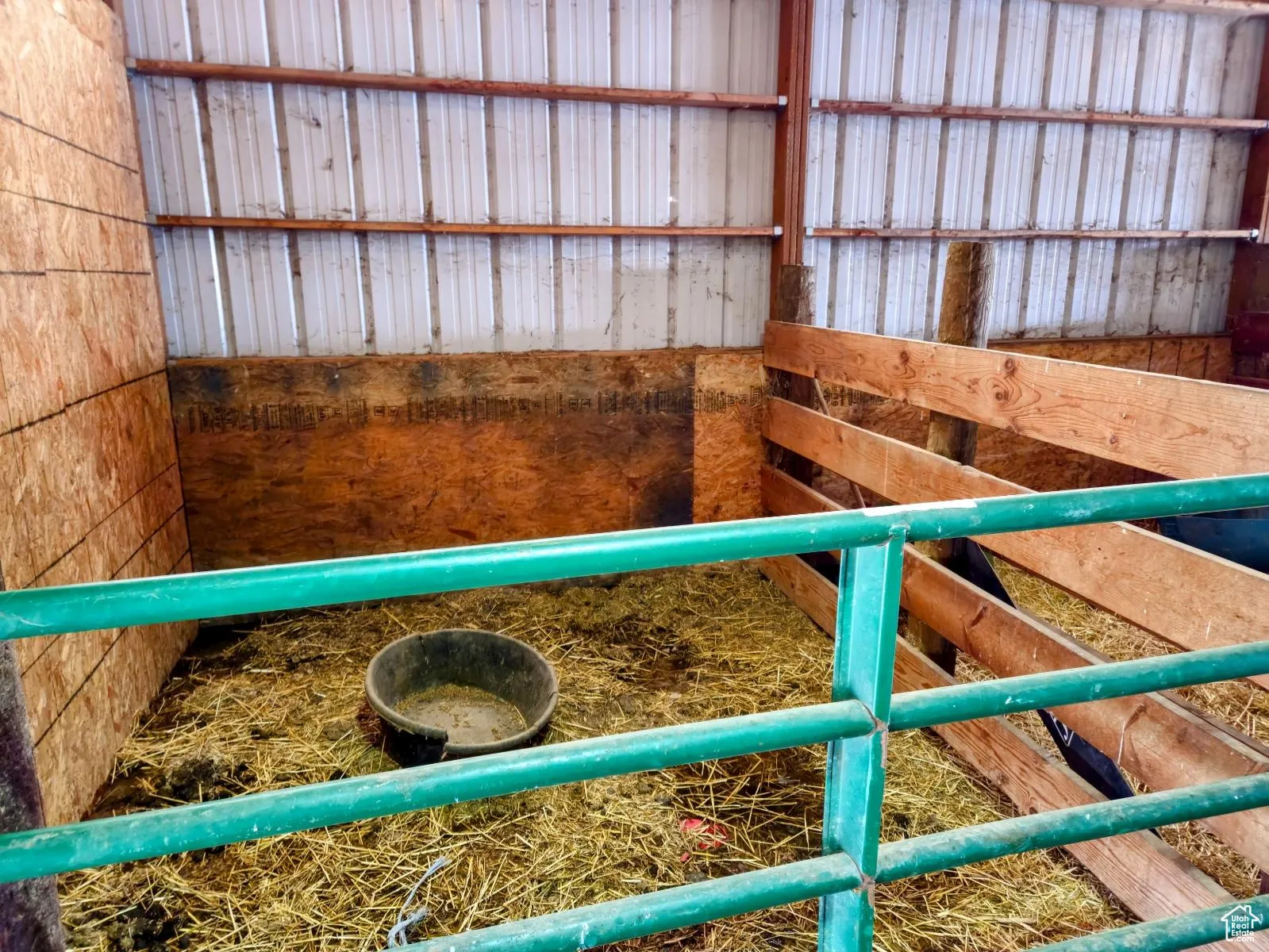 View of horse barn