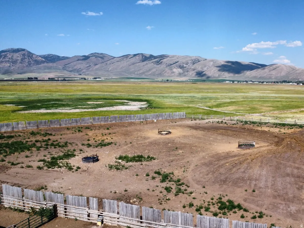 Mountain view featuring rural landscape