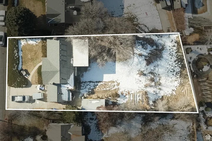 Aerial lot view from top