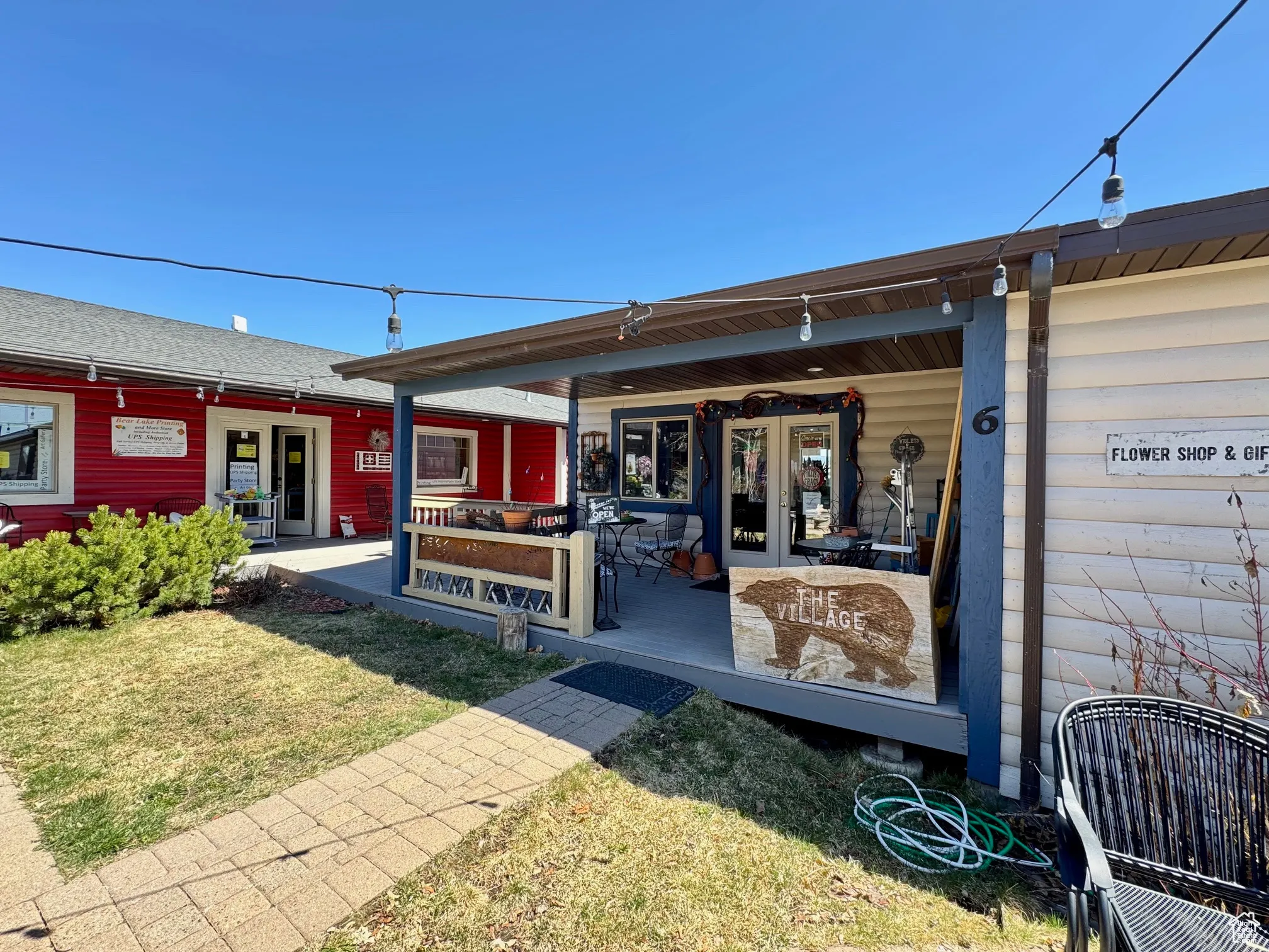 Colorful shop entrances