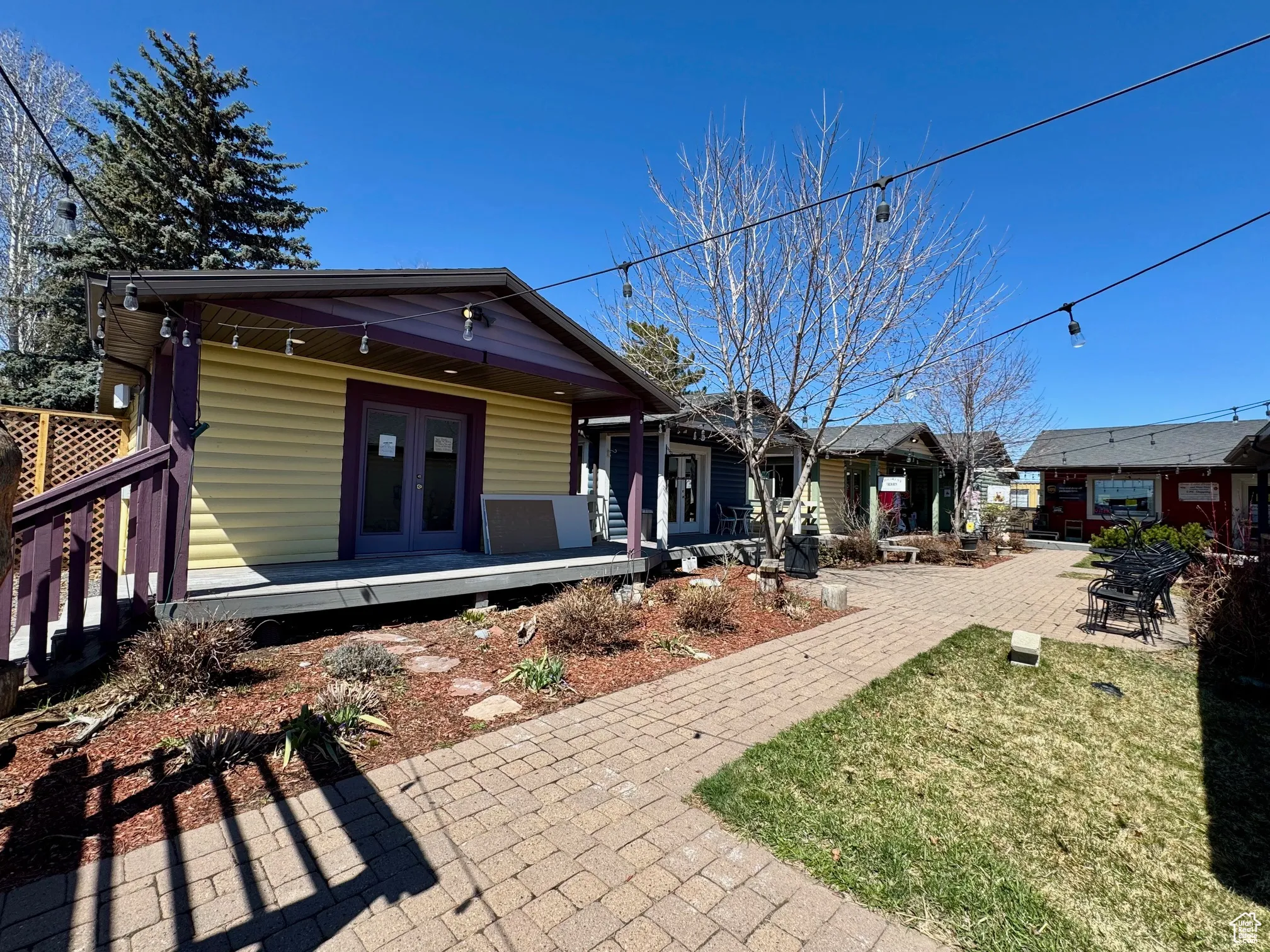 Village in early spring - flowers will be up soon