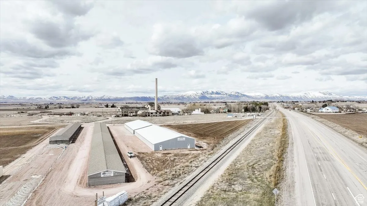 View of road with a mountain view