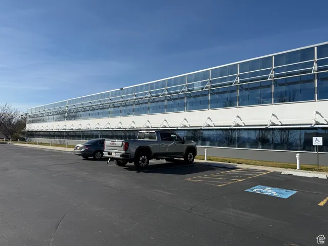 View of uncovered parking lot