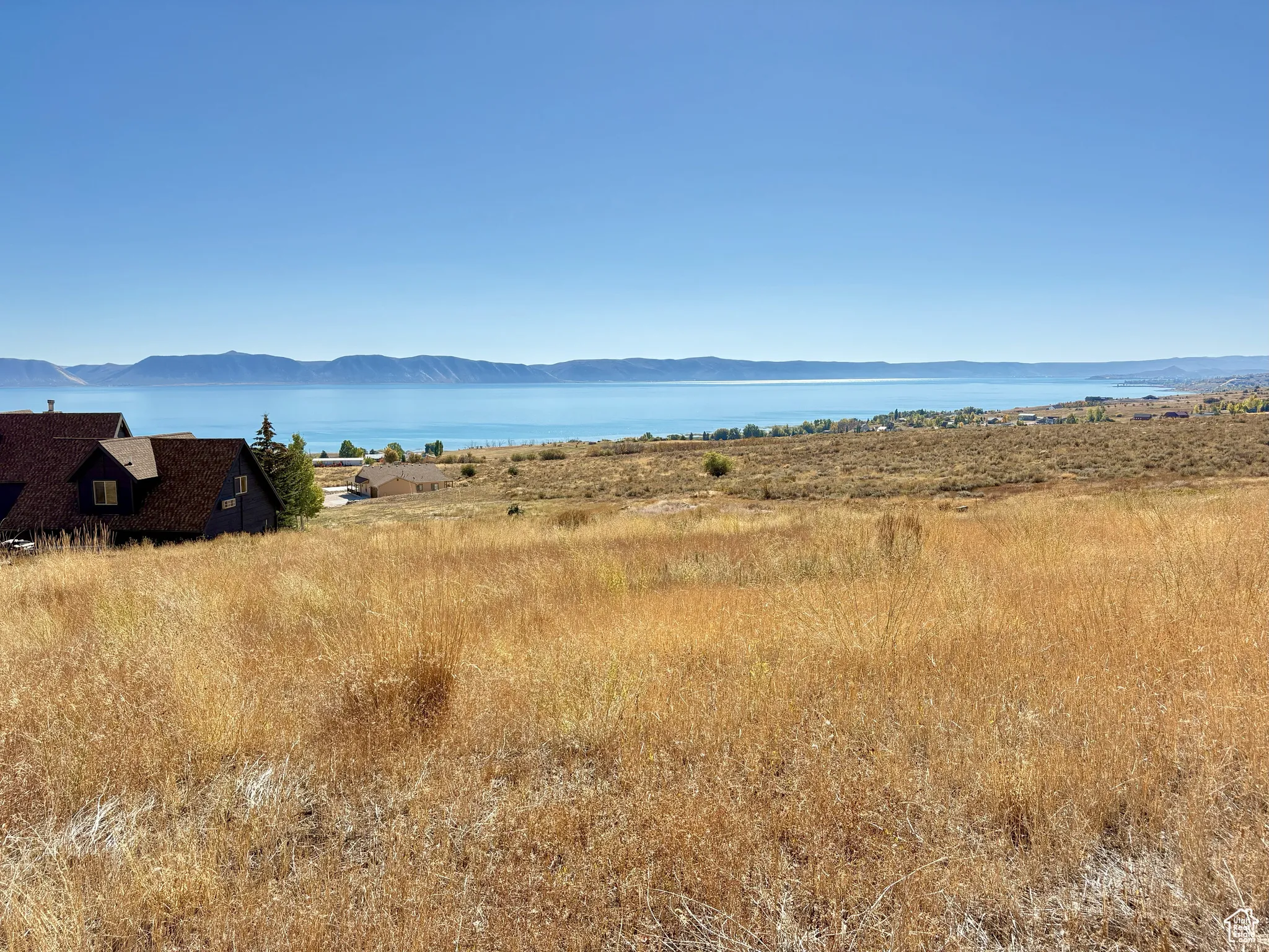 Water view featuring a mountainous background