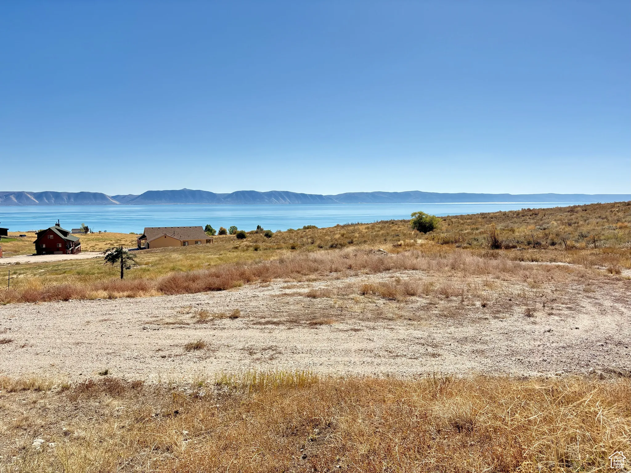 Water view with mountains