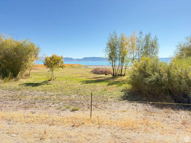 Mountain view featuring a large body of water
