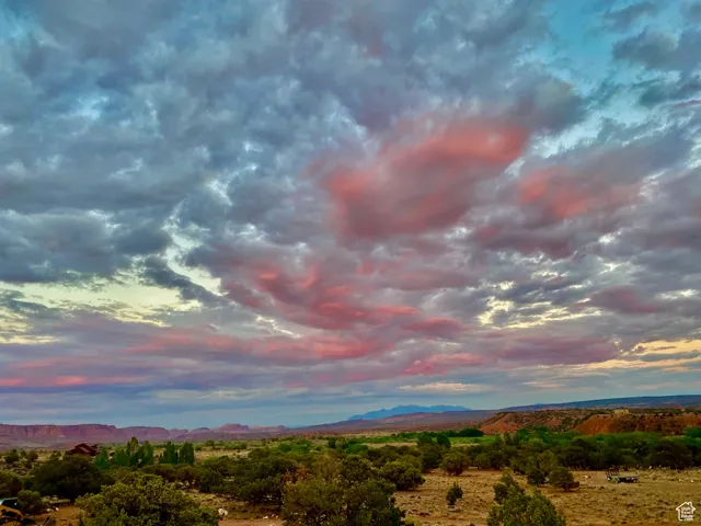 Sunset hinged clouds over Capitol Reef National Park