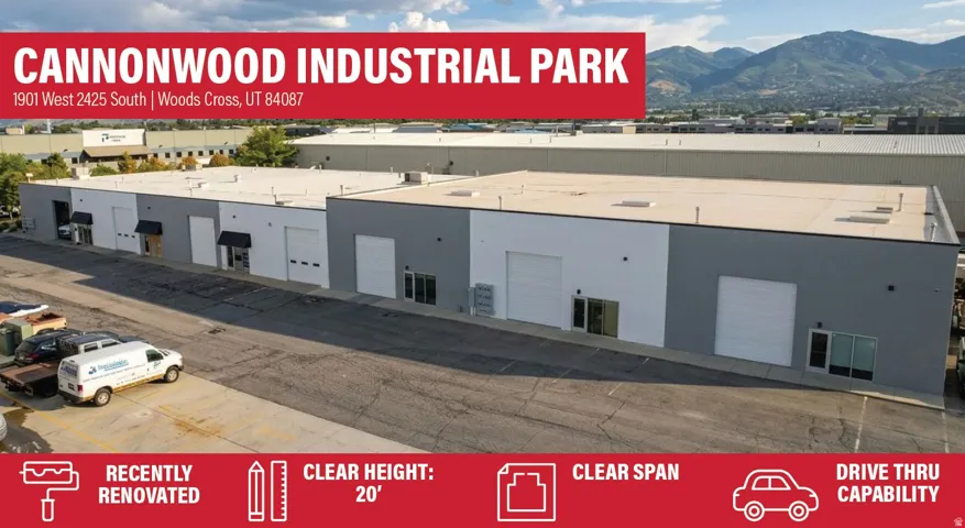 Marketing Brochure. Overview of Cannonwood Industrial Park, detailing property features and address