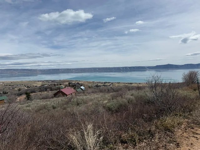 Water view featuring mountains