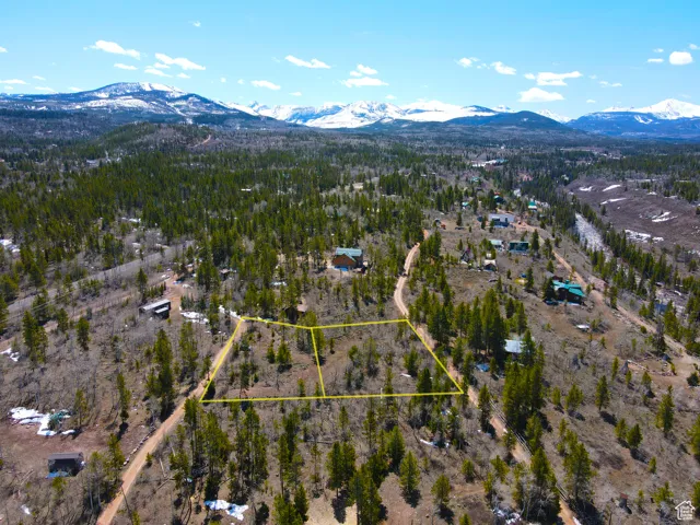 Bird's eye view featuring a mountain view