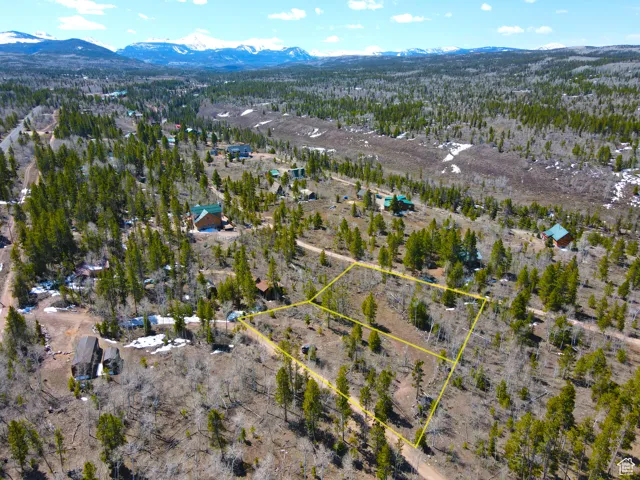 Bird's eye view featuring a mountain view
