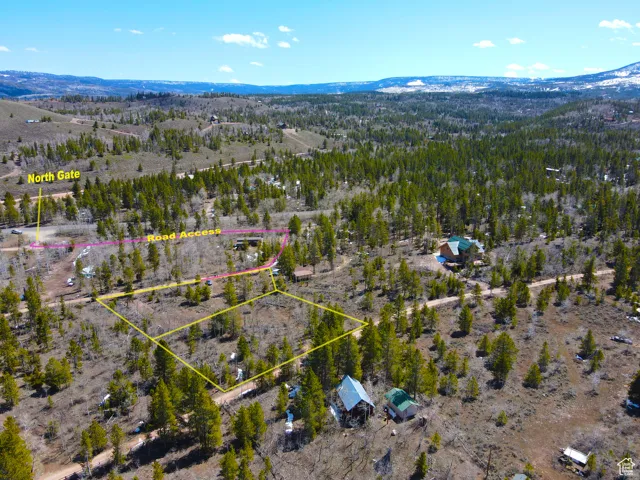 Bird's eye view with a rural view and a mountain view