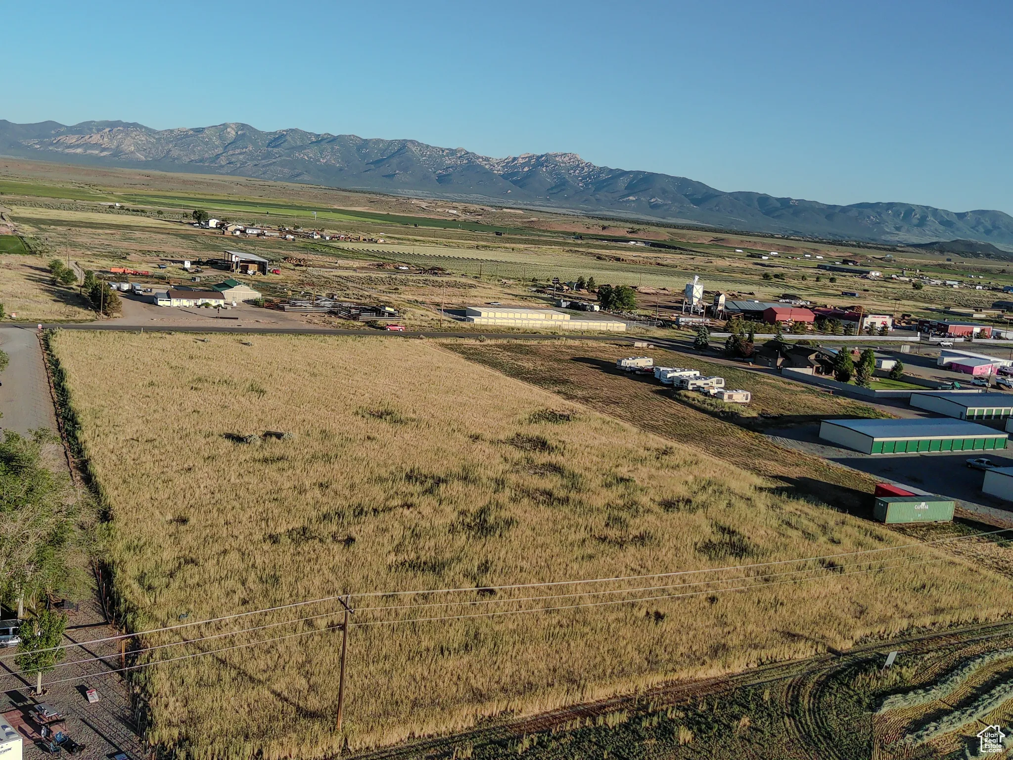 View of rural area with mountains