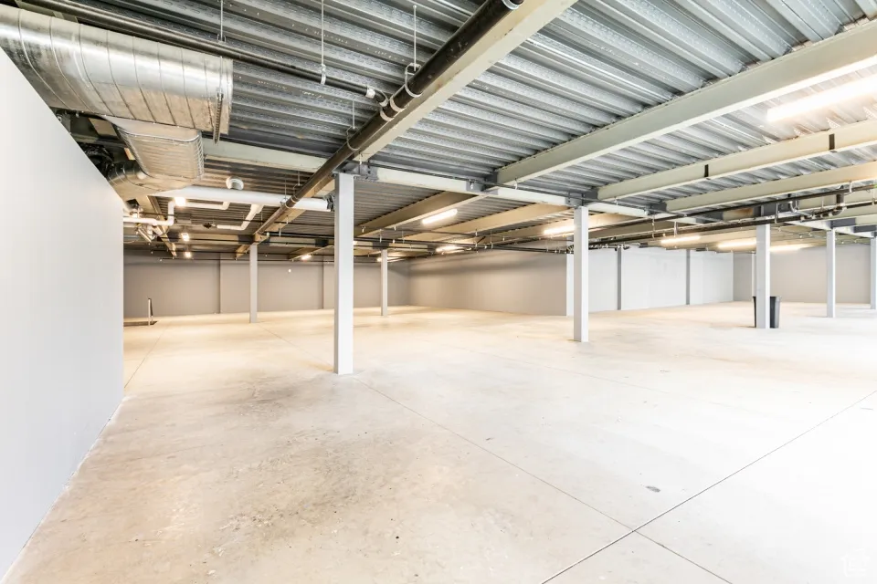 View of below grade area