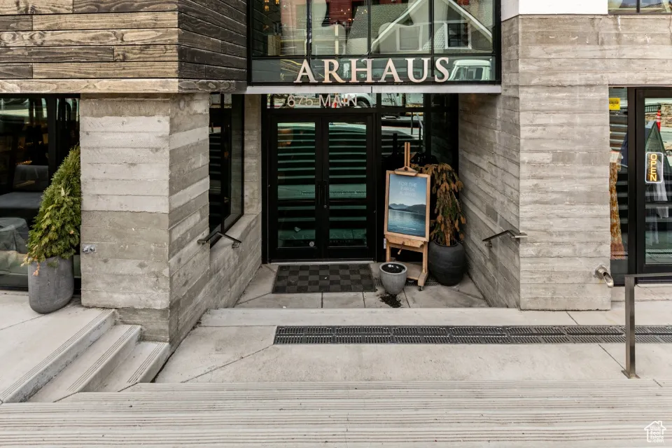 View of exterior entry