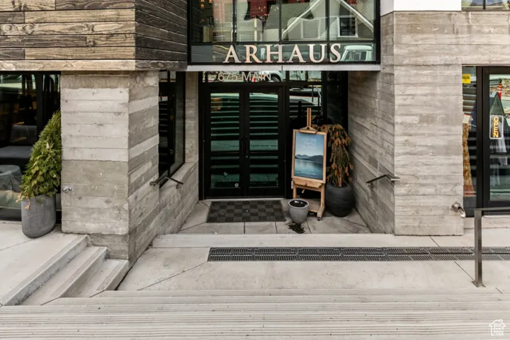 View of exterior entry