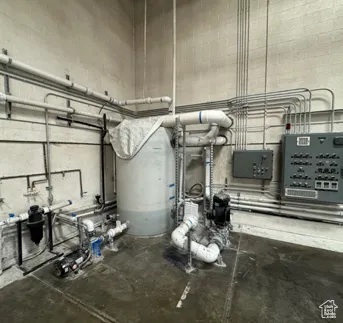 Utilities featuring a garage