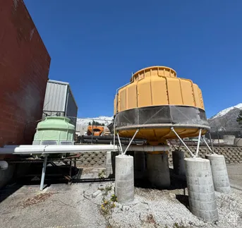 Exterior space with a mountain view