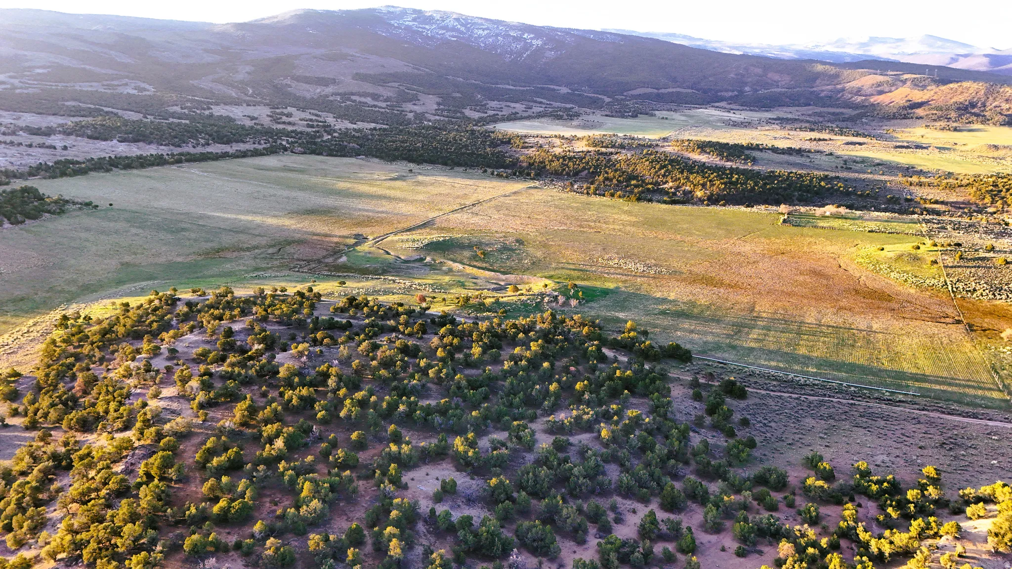 View of rural area with a mountain backdrop