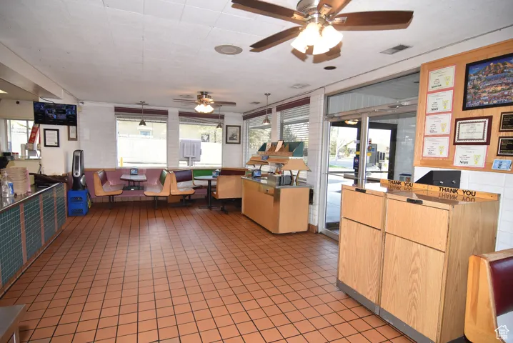 Front entry into restaurant.
