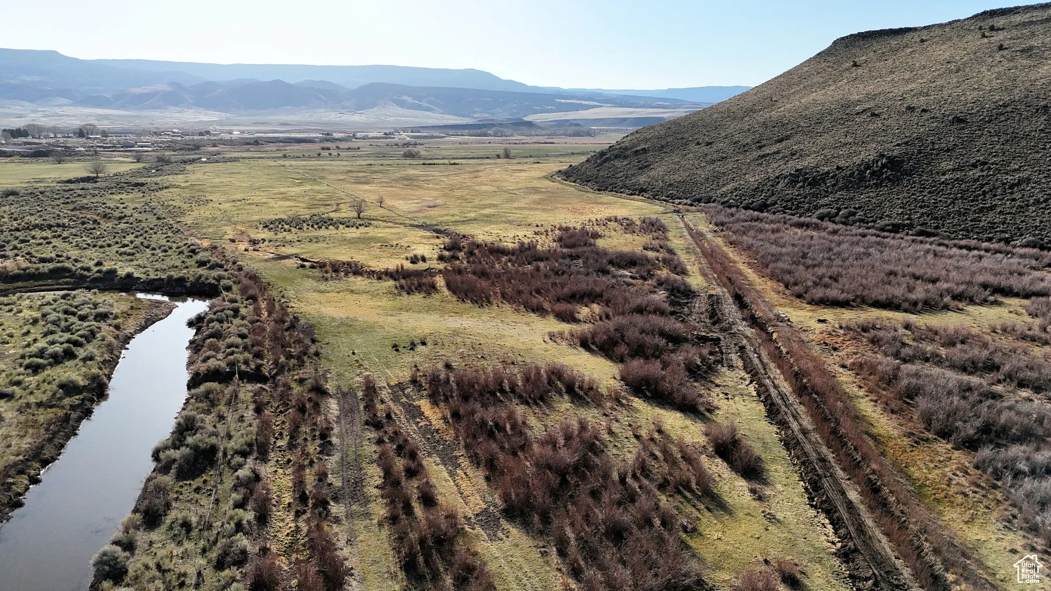 View of mountain feature with a rural view