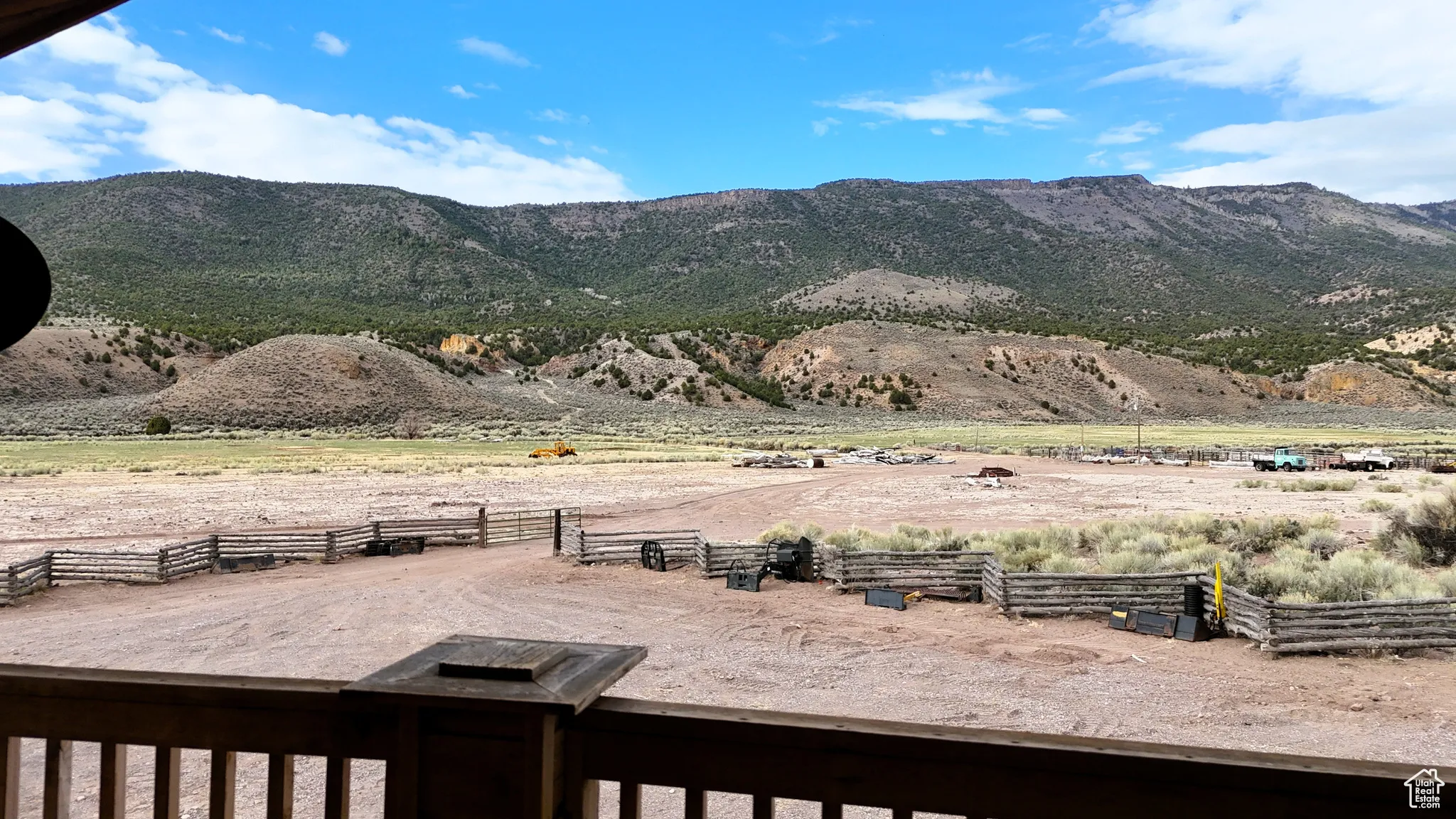 Property view of mountains with a rural view