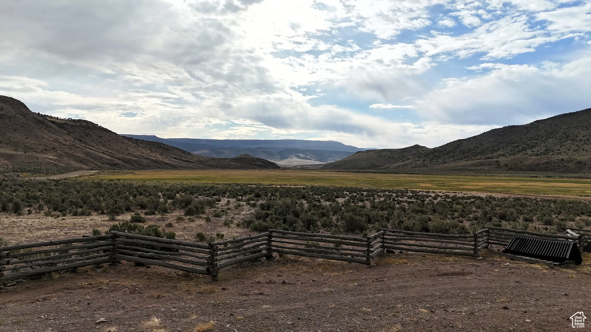 Mountain view featuring a rural view