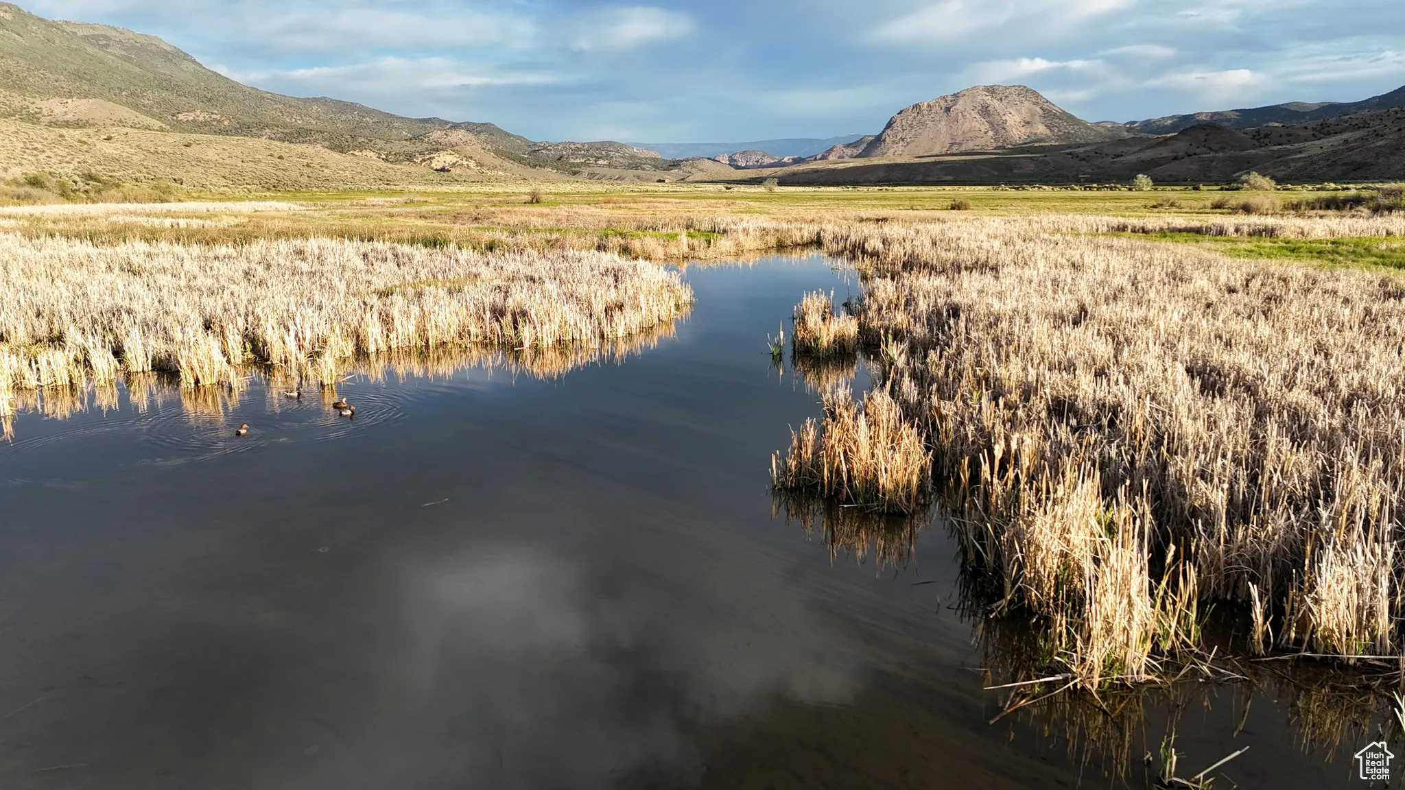 Water view with a mountain backdrop