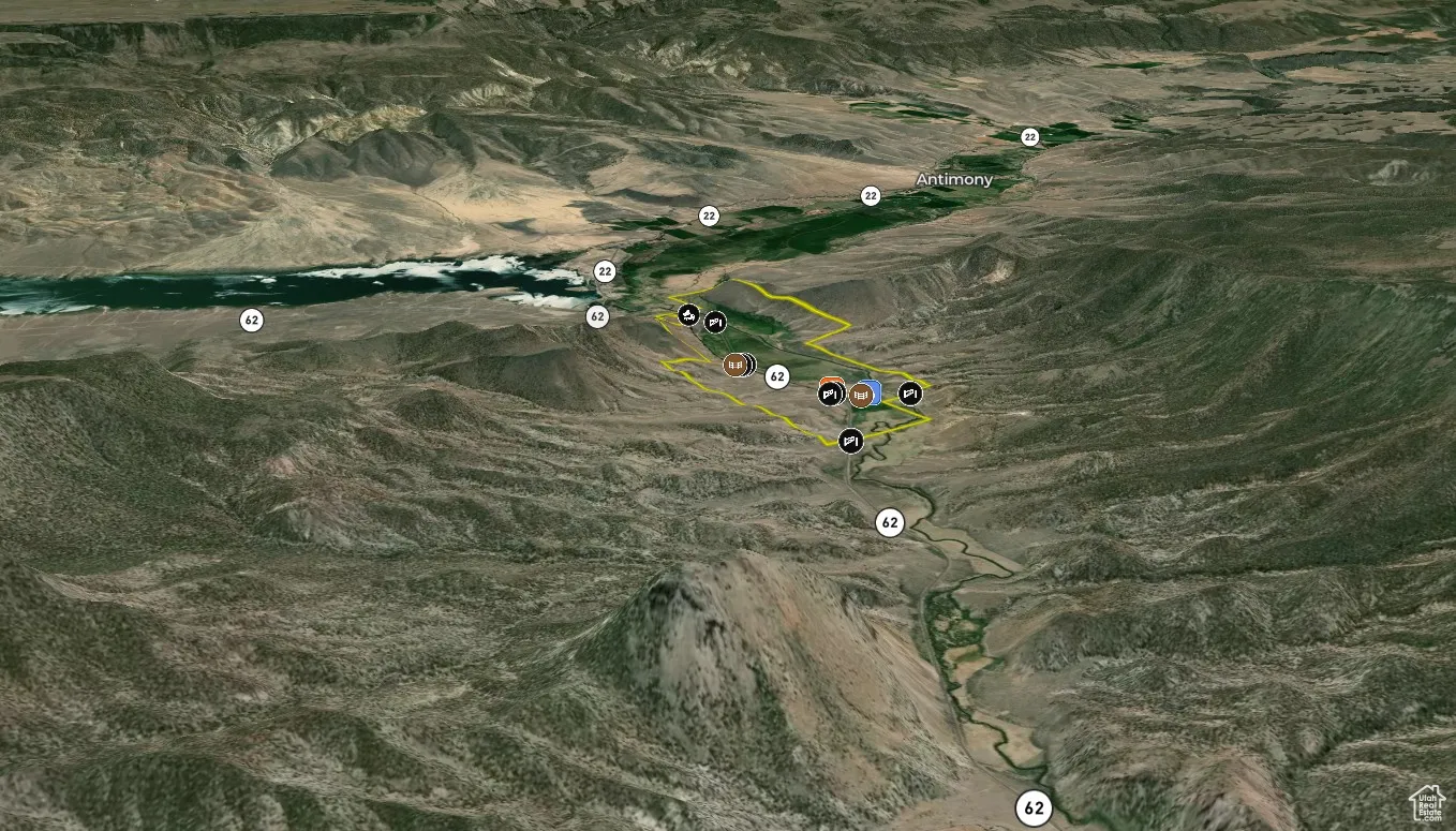 Aerial view of property's location