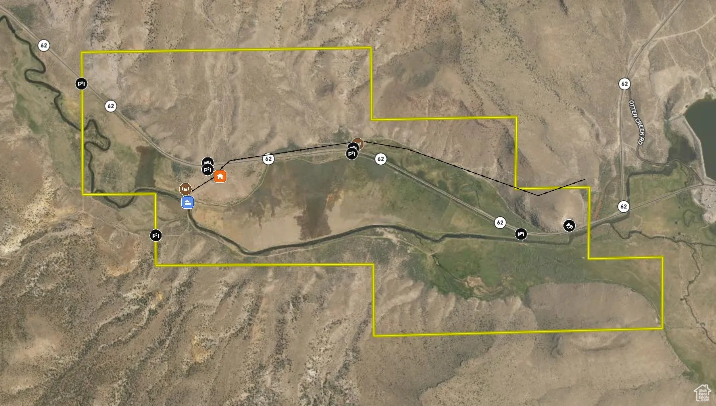 Map / location with property parcel outlined