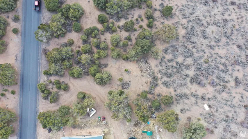 Bird's eye view with a rural view and a desert view