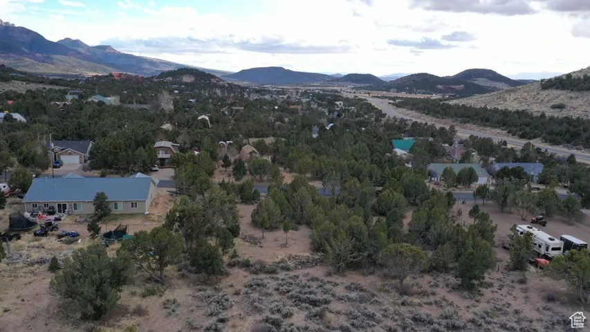 Bird's eye view featuring a mountain view