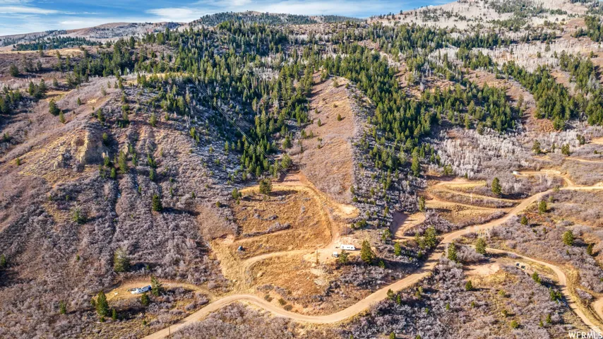 Bird's eye view with a mountain view and a rural view