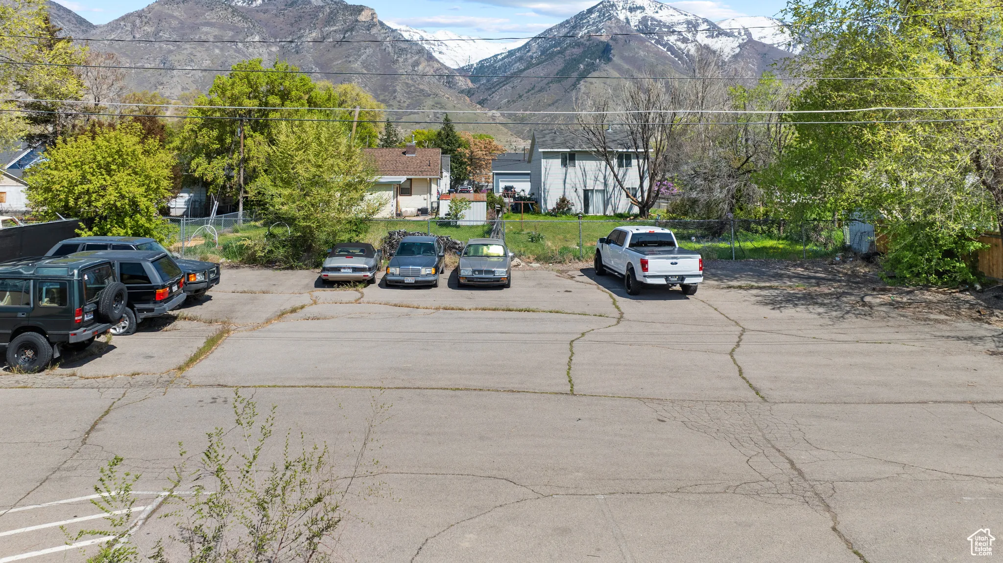 View of street with a mountain view