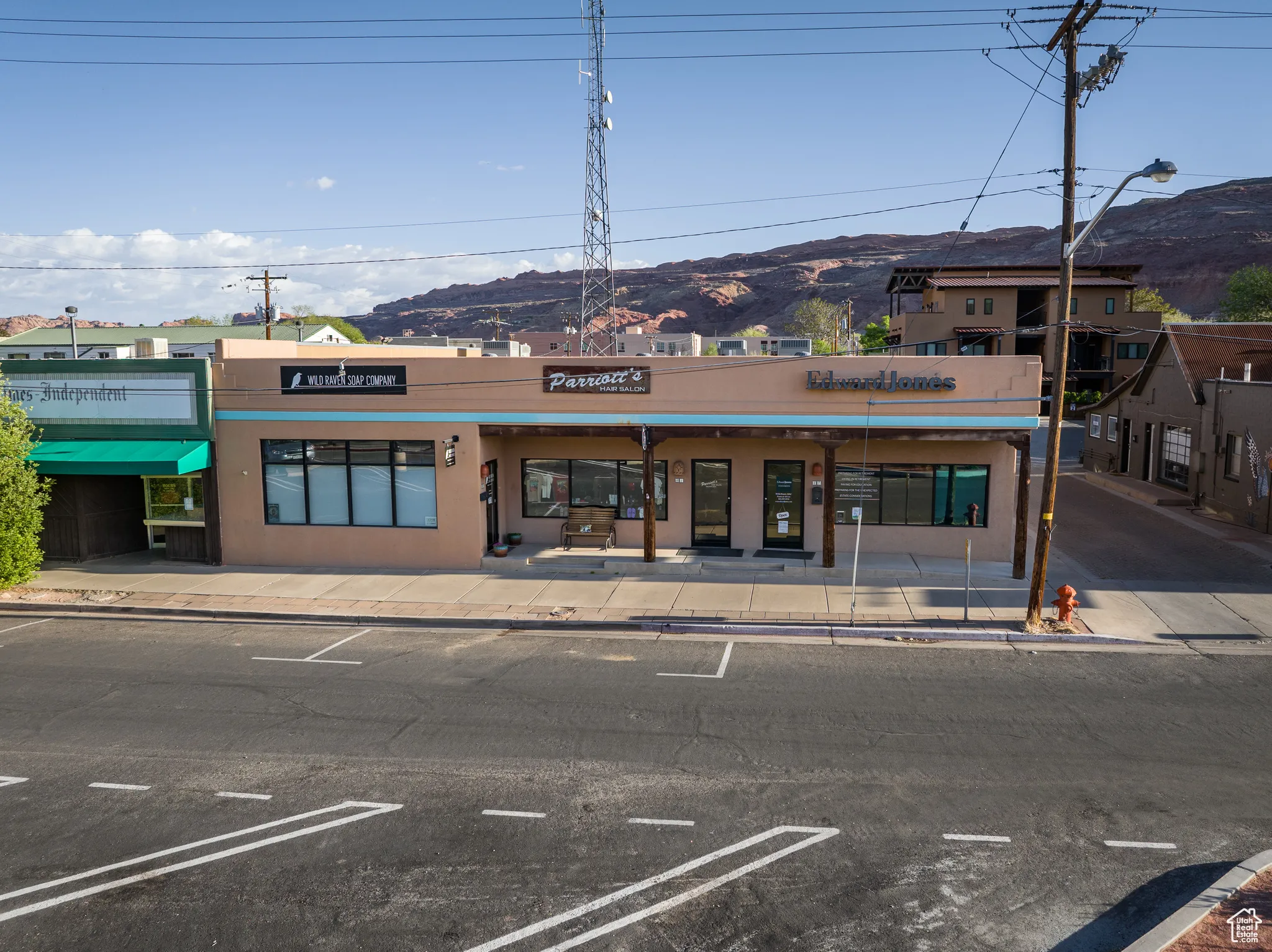 View of property featuring a mountain view