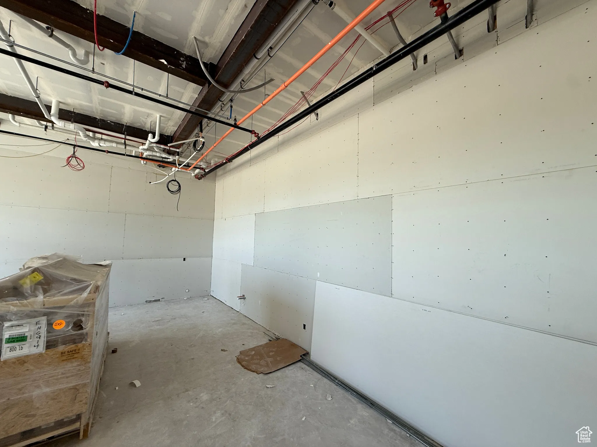 View of below grade area