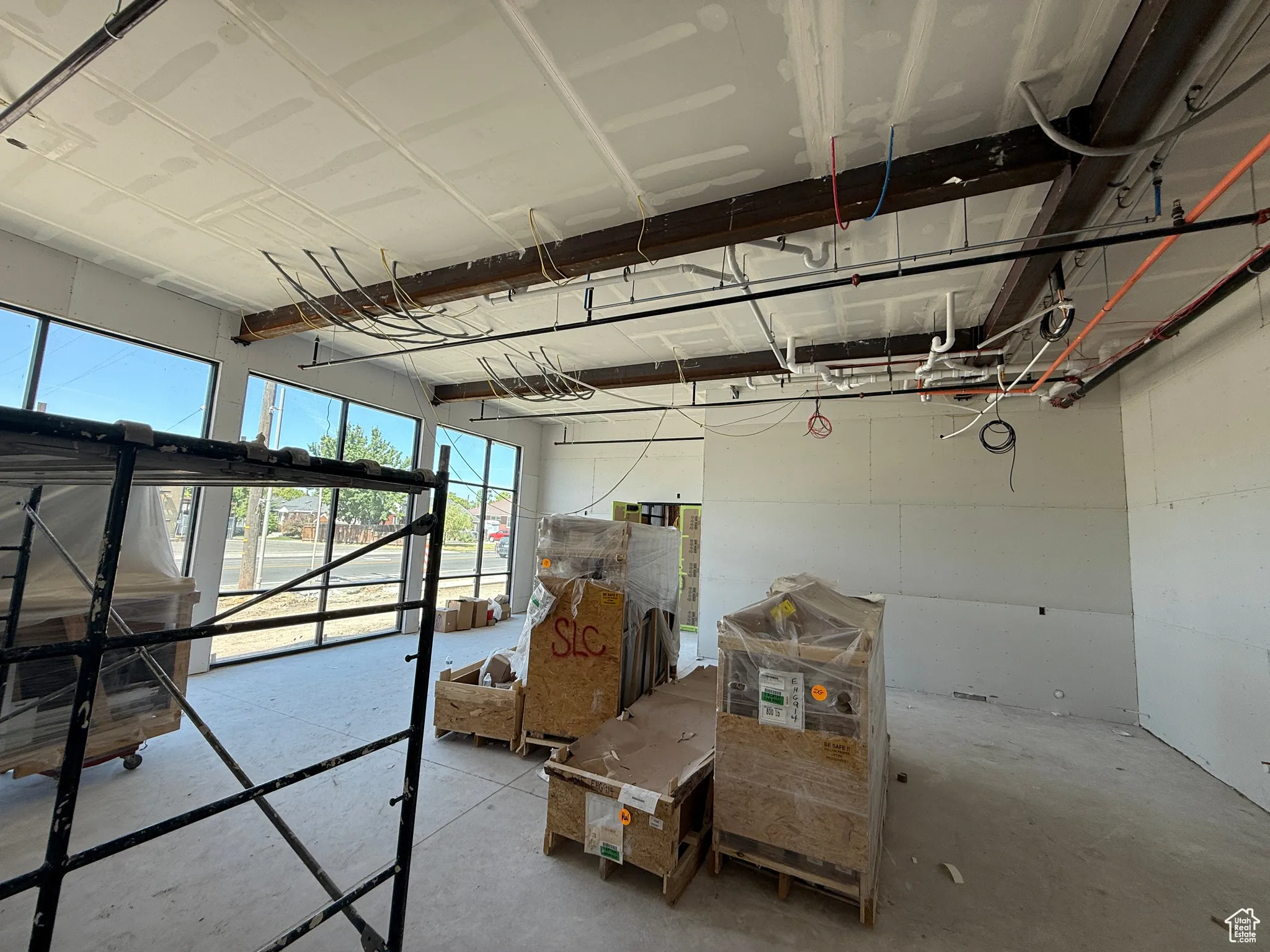 View of below grade area