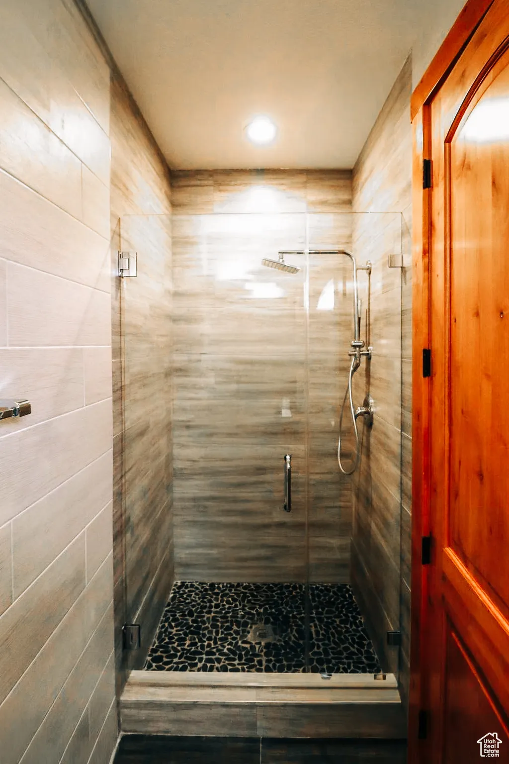 Bathroom featuring a stall shower