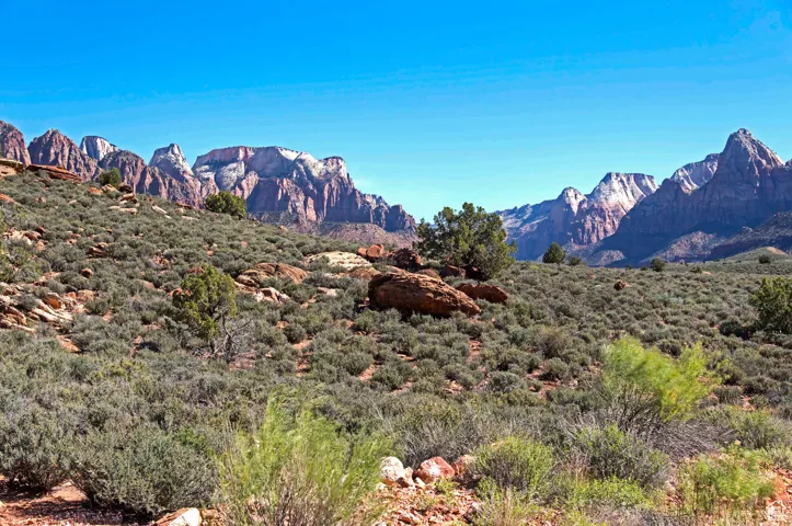 View of mountain backdrop