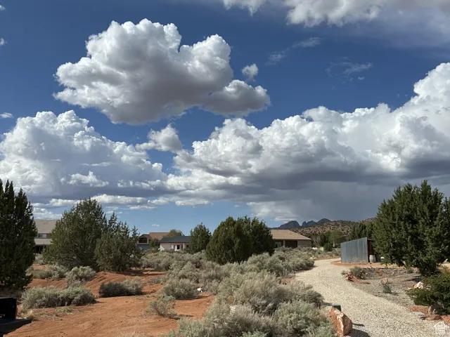Exterior space featuring a mountain view