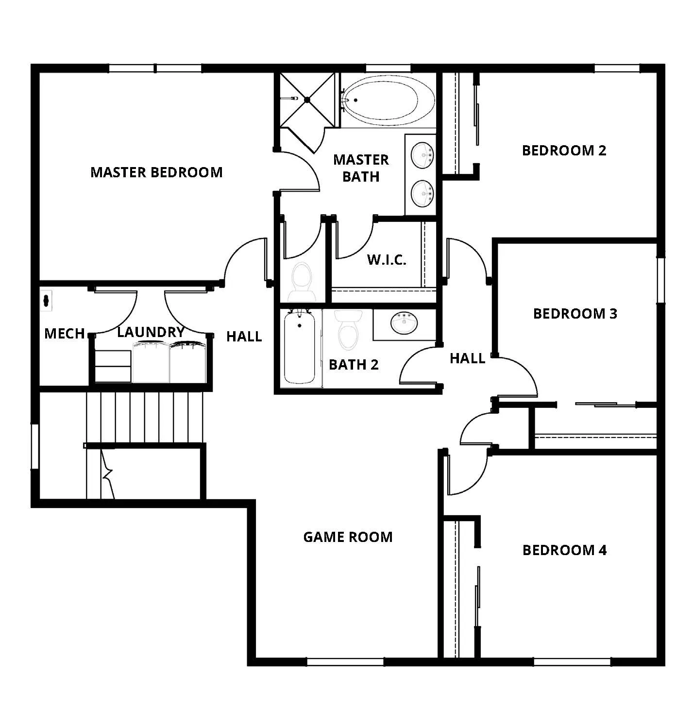 view of second floor layout