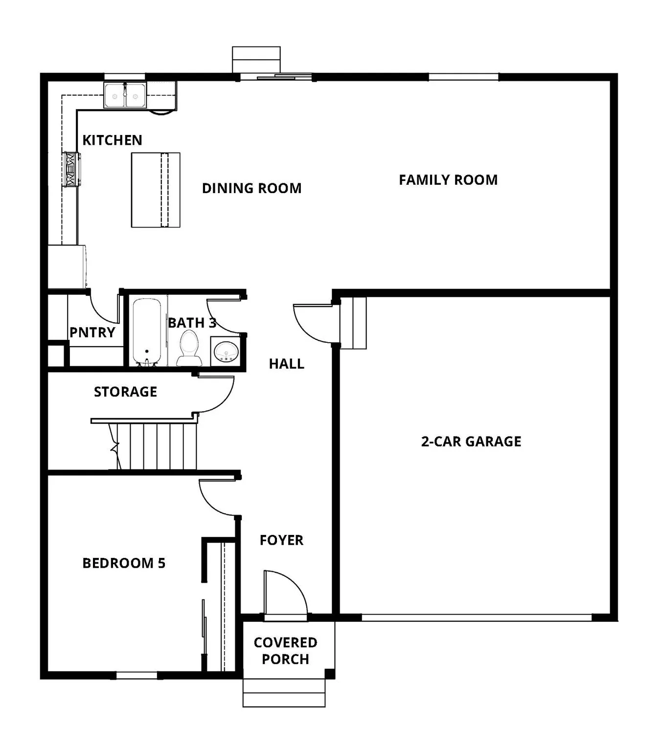 View of first floor layout