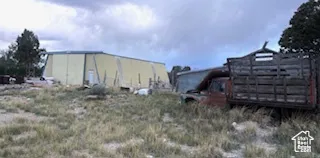View of outbuildings