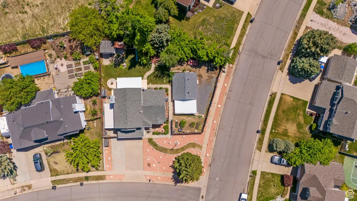 View of property location with nearby suburban area