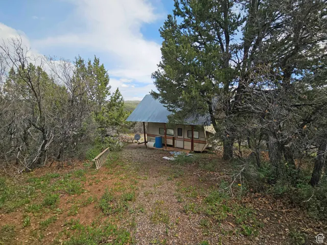 View of yard with a porch