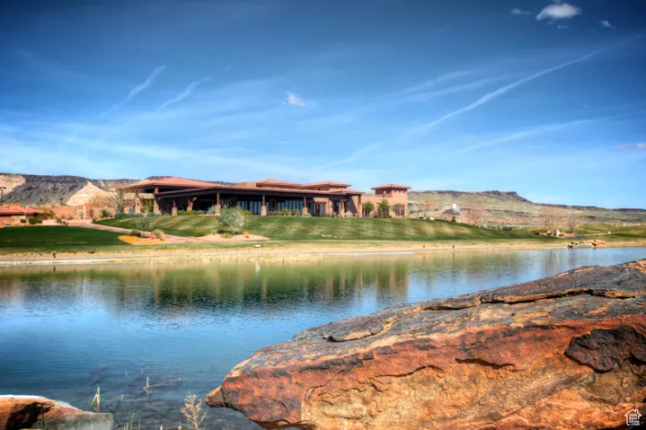 Water view with mountains