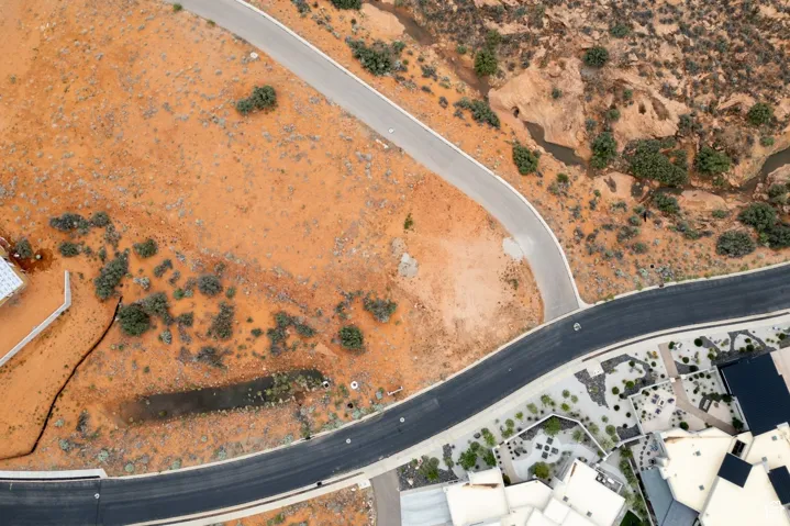 Aerial view of property's location