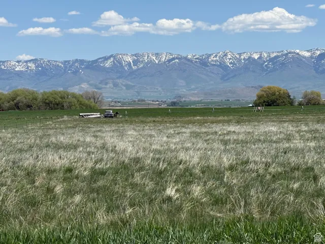 View of mountain background with rural landscape