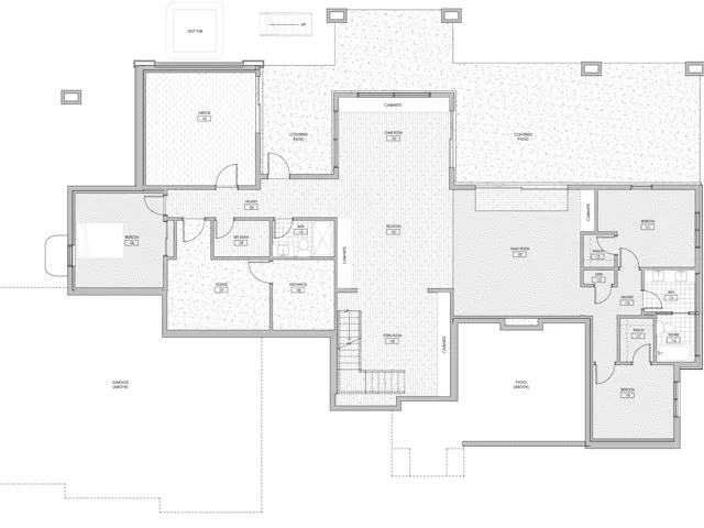 Lower level floor plan